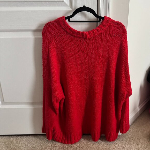 Oversized Red Sweater Aerie - Picture 5 of 5